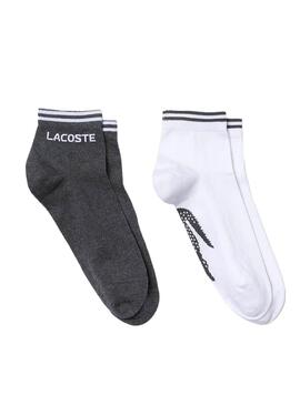 Socken Lacoste Sport Grau und Weiss für Herren
