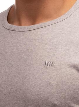 T-Shirt Klout Organic Premium Grau für Herren