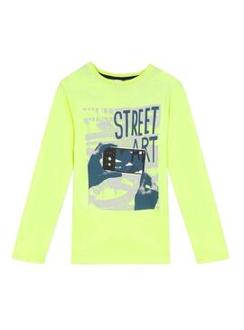T-Shirt 3 Pommes Street Art Gelb für Junge