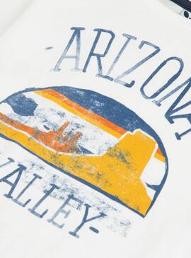 T-Shirt 3 Pommes Arizona Valley Weiss für Junge