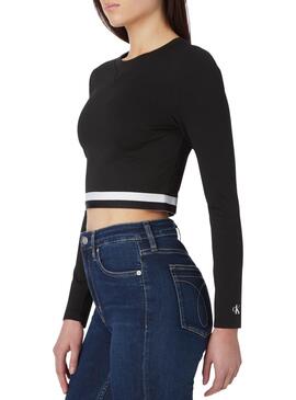 Top Calvin Klein Jeans Monochrome Schwarz für Damen
