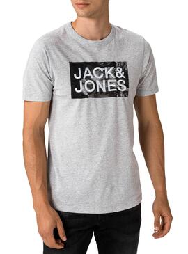 T-Shirt Jack & Jones Corinne Grau für Herren