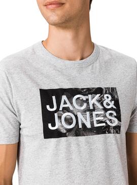 T-Shirt Jack & Jones Corinne Grau für Herren