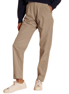 Hose Superdry Chino Beige für Damen