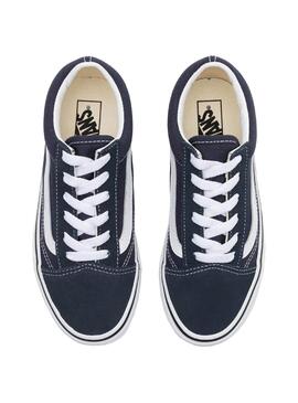 Sneaker Vans Old Skool Navy blau für Junge und Mädchen