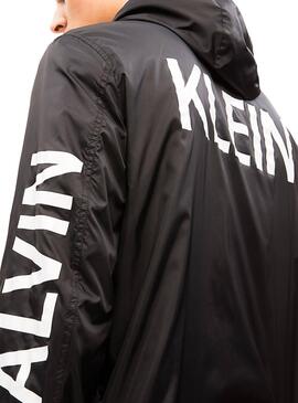 Jacke Calvin Klein Nylon Hooded  Black Herren