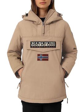 Jacke Napapijri Rainforest Pocket Beige Damen