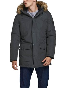 Parka Jack und Jones Sky Grau für Herren