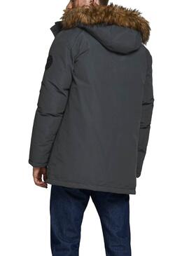 Parka Jack und Jones Sky Grau für Herren