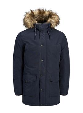 Parka Jack und Jones Sky Marineblau für Herren