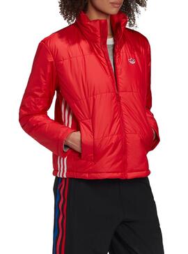 Jacke Adidas Short Puffer Rot für Damen