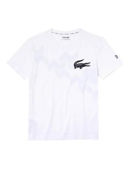 T-Shirt Lacoste Novak Djokovic Weiss für Herren