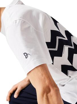 T-Shirt Lacoste Novak Djokovic Weiss für Herren