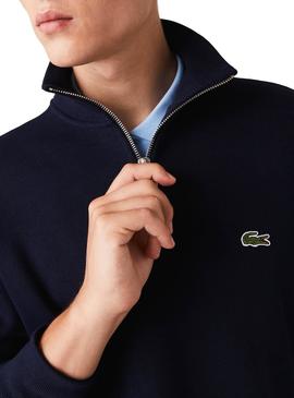 Sweatshirt Lacoste Rollkragenpullover Marine Blau für Herren