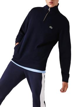 Sweatshirt Lacoste Rollkragenpullover Marine Blau für Herren