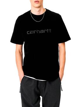T-Shirt Carhartt-Skript Schwarz für Herren
