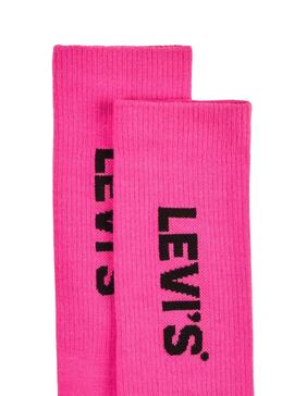 Socken Levis Neon Sport Pink für Damen