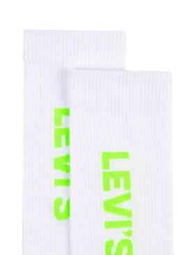 Socken Levis Neon Sport Grün Herren und Damen