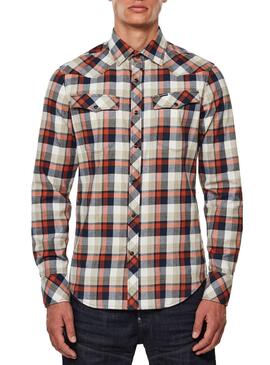 Hemd G-Star 3301 Slim Kariert Rot Herren