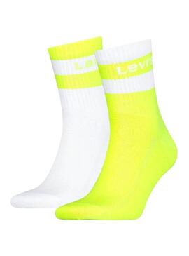 Socken Levis Sport Logo Gelb Herren Damen