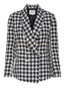 Blazer Only Lessie Weiss und Schwarz für Damen