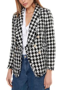 Blazer Only Lessie Weiss und Schwarz für Damen