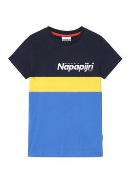 T-Shirt Napapijri Saloy Blau für Junge