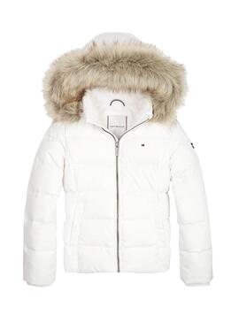 Jacke Tommy Hilfiger Basic Down Weiss Mädchen