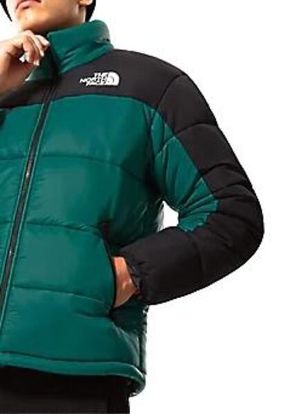 north face daunenjacke grün