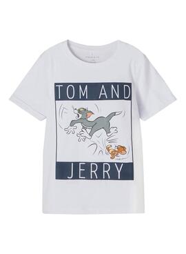T-Shirt Name It Tom y Jerry Weiss für Junge