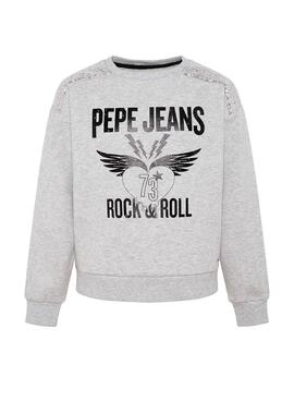 Sweatshirt Pepe Jeans Lily Grau für Mädchen
