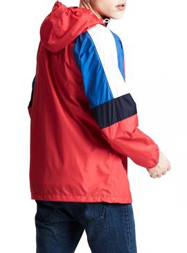 Windbreaker Levis Colorblock Rot Man