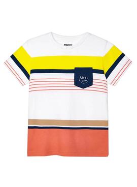 T-Shirt Mayoral Streifen Mehrfarbig für Junge