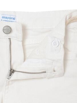 Short Mayoral Basic Twill Weiss für Mädchen