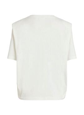 T-Shirt Vila Vishoulde Weiss für Damen