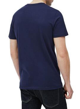 T-Shirt Pepe Jeans Davy Marineblau für Herren