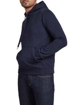 Sweatshirt G-Star Premium Core Festplatte Marineblau Herren