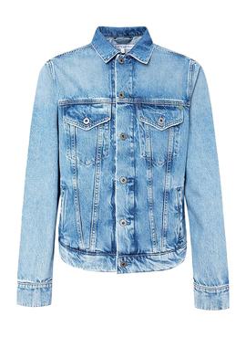 Jacke Denim Pepe Jeans Pinner Blau Herren