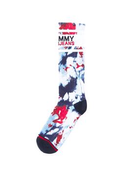 Socken Tommy Jeans Tie Dye Marineblau