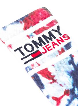 Socken Tommy Jeans Tie Dye Marineblau