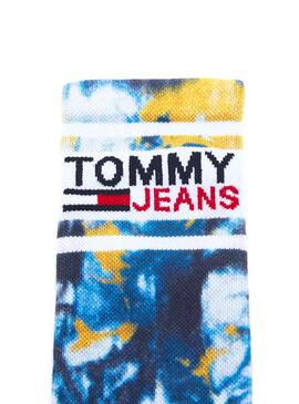 Socken Tommy Jeans Tie Dye Blau 