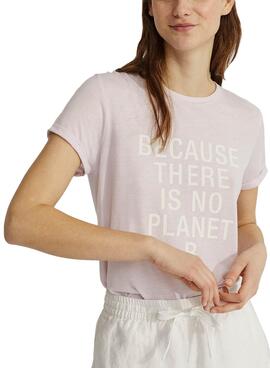 T-Shirt Ecoalf Onda Rosa für Damen