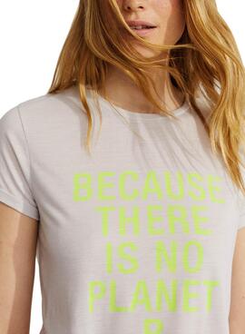 T-Shirt Ecoalf Onda Lightgrau für Damen