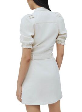 Kleid Pepe Jeans Dory Weiss für Damen