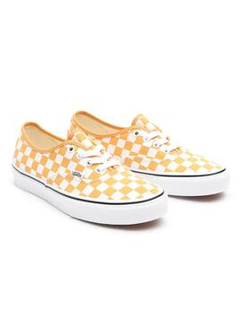 Sneaker Vans Authentic Checkerboard Gelb