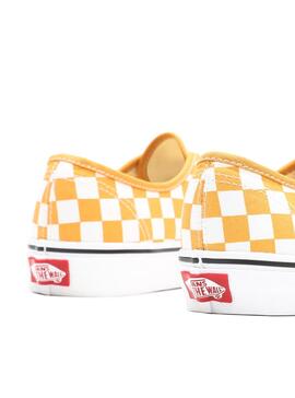 Sneaker Vans Authentic Checkerboard Gelb