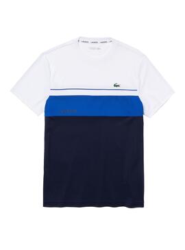 t shirt lacoste bleu