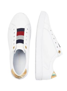 Sneaker Tommy Hilfiger Elastic Slip Weiss