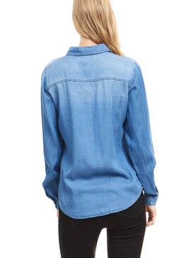 Hemd Vila Vibista Denim Blue Woman