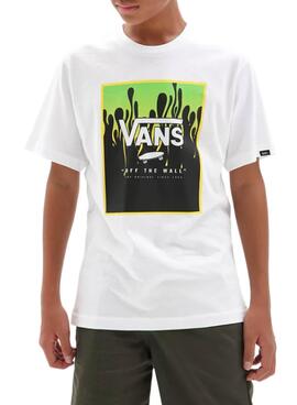T-Shirt Vans Print Box Weiss für Junge